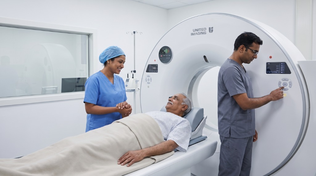 Patient Scanning and Positioning at SS Care Diagnostics